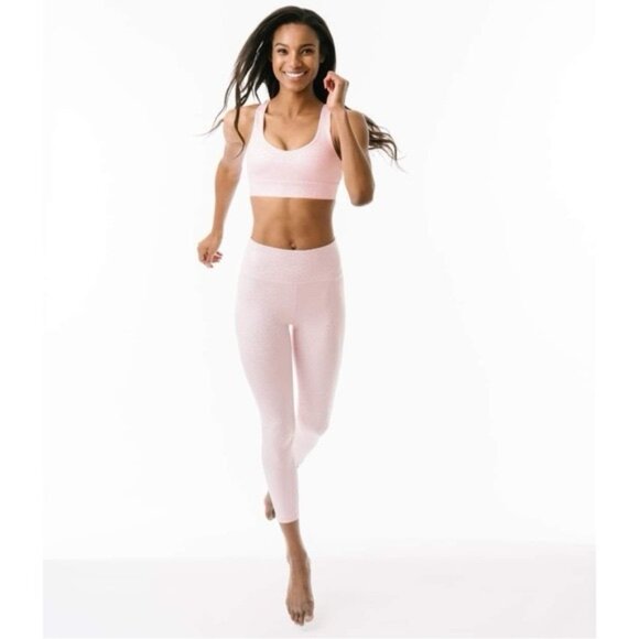 ZYIA ACTIVE Pink Leopard Unicorn Light N Tight‎ High-Rise 7/4 24” LEGGINGS Sz 2 - Picture 2 of 15